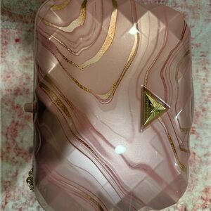 Chic Pink and Gold Clutch by [Brand]